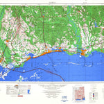 United States Geological Survey Mobile, AL-MS-LA (1984, 250000-Scale) digital map
