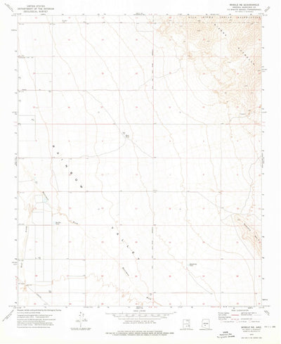 United States Geological Survey Mobile NE, AZ (1973, 24000-Scale) digital map