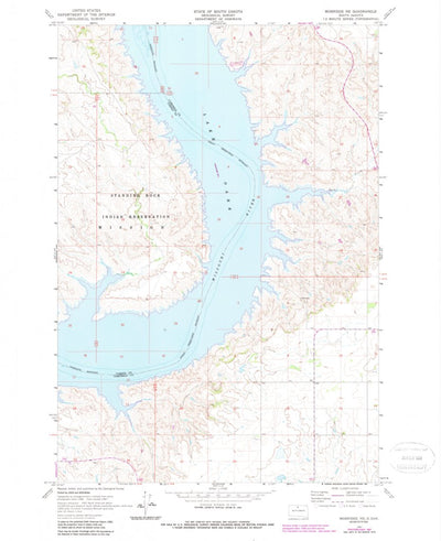 United States Geological Survey Mobridge NE, SD (1967, 24000-Scale) digital map