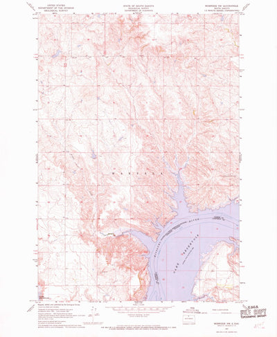 United States Geological Survey Mobridge NW, SD (1967, 24000-Scale) digital map