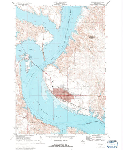 United States Geological Survey Mobridge, SD (1967, 24000-Scale) digital map