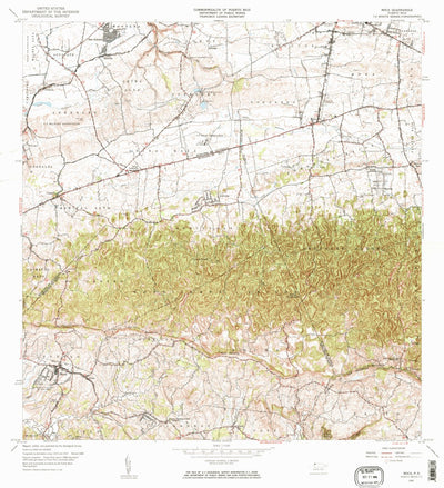 United States Geological Survey Moca, PR (1964, 20000-Scale) digital map
