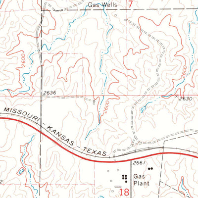 United States Geological Survey Mocane NW, OK (1970, 24000-Scale) digital map