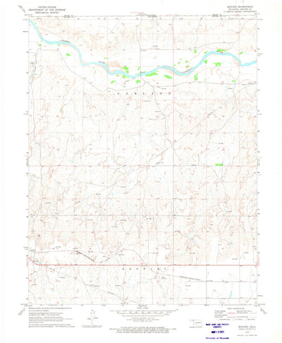 United States Geological Survey Mocane, OK (1970, 24000-Scale) digital map