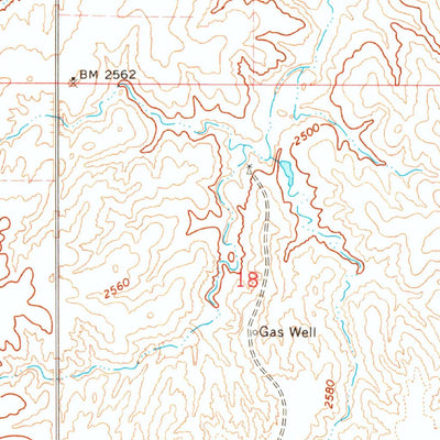 United States Geological Survey Mocane, OK (1970, 24000-Scale) digital map