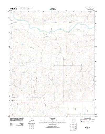 United States Geological Survey Mocane, OK (2012, 24000-Scale) digital map
