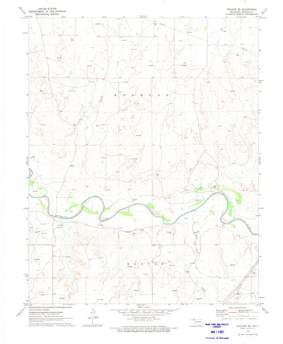 United States Geological Survey Mocane SE, OK (1970, 24000-Scale) digital map