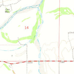 United States Geological Survey Mocane SW, OK (1971, 24000-Scale) digital map