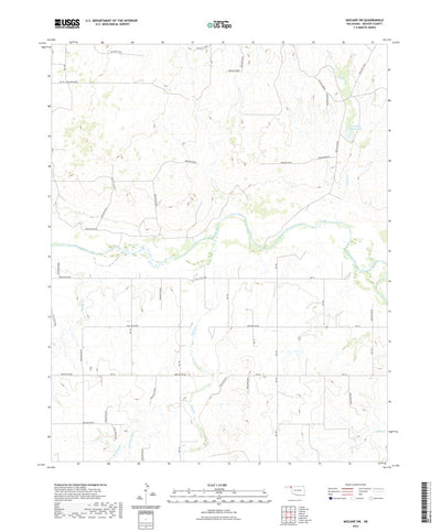 United States Geological Survey Mocane SW, OK (2022, 24000-Scale) digital map