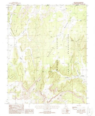 United States Geological Survey Moccasin, AZ (1988, 24000-Scale) digital map