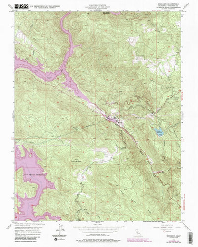 United States Geological Survey Moccasin, CA (1948, 24000-Scale) digital map