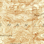 United States Geological Survey Moccasin Lake, WY (1937, 48000-Scale) digital map