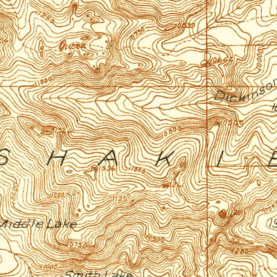 United States Geological Survey Moccasin Lake, WY (1937, 48000-Scale) digital map