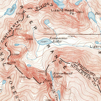 United States Geological Survey Moccasin Lake, WY (1937, 62500-Scale) digital map