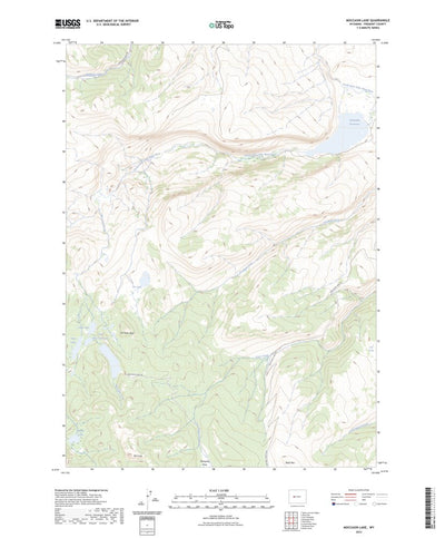 United States Geological Survey Moccasin Lake, WY (2023, 24000-Scale) digital map