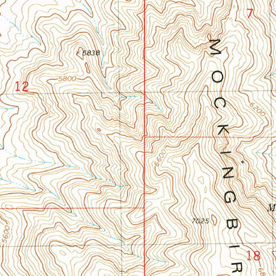 United States Geological Survey Mockingbird Gap, NM (1982, 24000-Scale) digital map