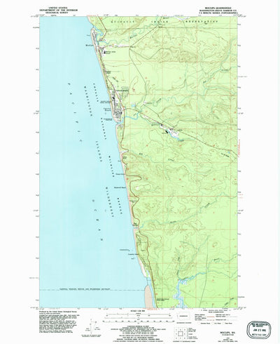 United States Geological Survey Moclips, WA (1955, 24000-Scale) digital map