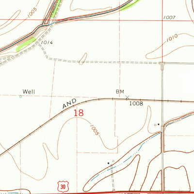 United States Geological Survey Modale, IA-NE (1970, 24000-Scale) digital map