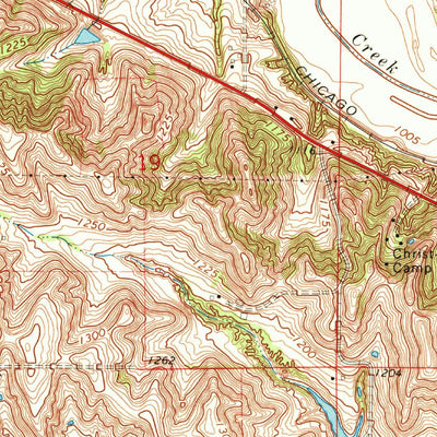 United States Geological Survey Modale, IA-NE (1970, 24000-Scale) digital map