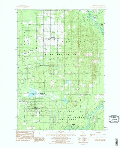 United States Geological Survey Moddersville, MI (1983, 25000-Scale) digital map