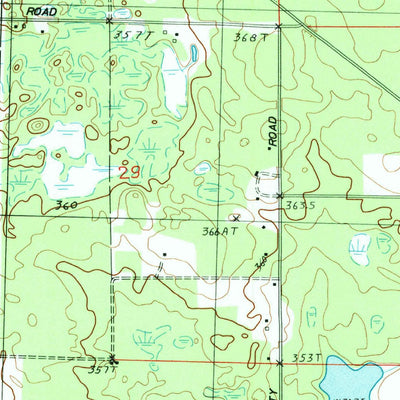 United States Geological Survey Moddersville, MI (1983, 25000-Scale) digital map