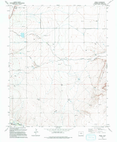 United States Geological Survey Model, CO (1993, 24000-Scale) digital map