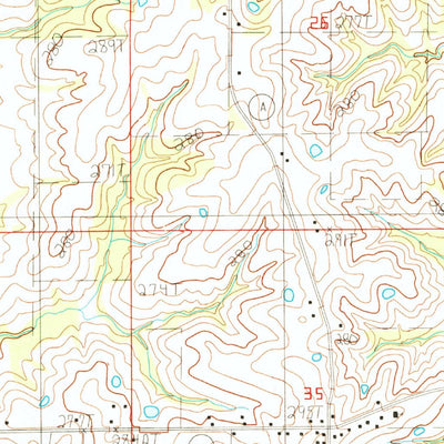 United States Geological Survey Modena, MO (1984, 24000-Scale) digital map