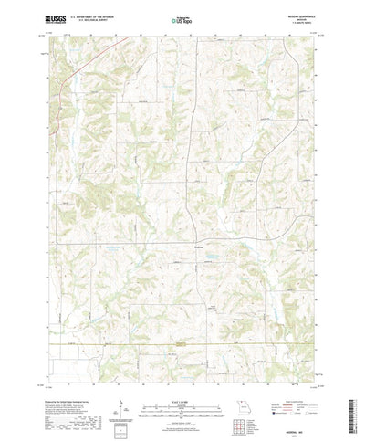 United States Geological Survey Modena, MO (2021, 24000-Scale) digital map