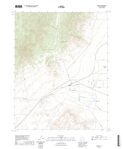 United States Geological Survey Modena, UT (2023, 24000-Scale) digital map
