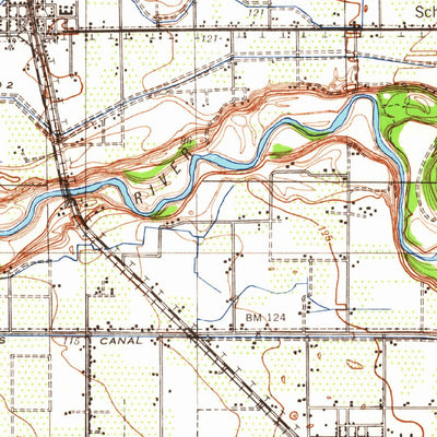 United States Geological Survey Modesto East, CA (1939, 62500-Scale) digital map