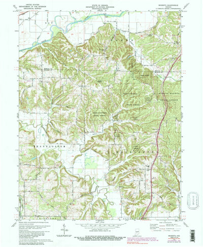 United States Geological Survey Modesto, IN (1970, 24000-Scale) digital map