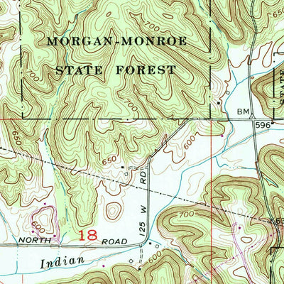 United States Geological Survey Modesto, IN (1970, 24000-Scale) digital map