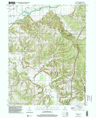 United States Geological Survey Modesto, IN (1998, 24000-Scale) digital map