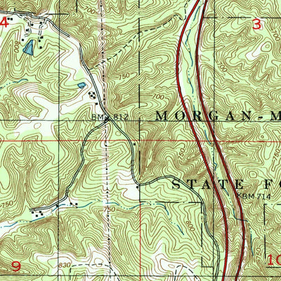 United States Geological Survey Modesto, IN (1998, 24000-Scale) digital map
