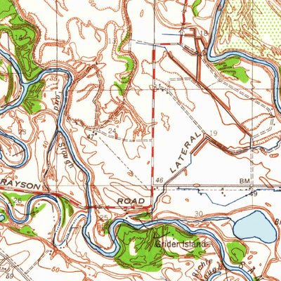 United States Geological Survey Modesto West, CA (1941, 62500-Scale) digital map
