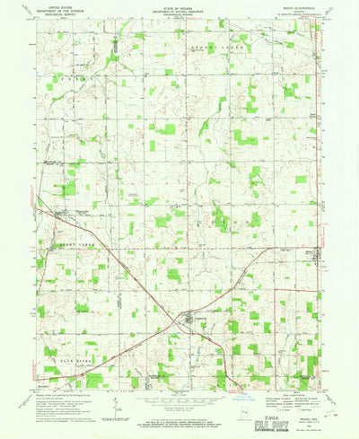 United States Geological Survey Modoc, IN (1969, 24000-Scale) digital map