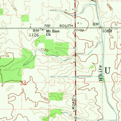 United States Geological Survey Modoc, IN (1969, 24000-Scale) digital map