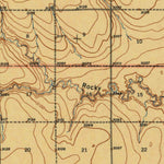 United States Geological Survey Modoc, KS (1941, 62500-Scale) digital map