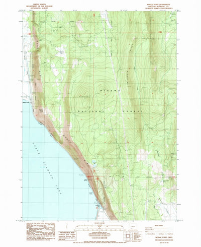 United States Geological Survey Modoc Point, OR (1985, 24000-Scale) digital map