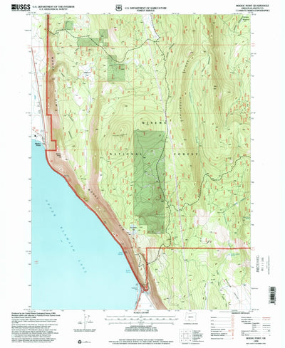 United States Geological Survey Modoc Point, OR (1998, 24000-Scale) digital map