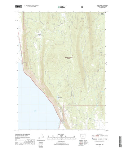 United States Geological Survey Modoc Point, OR (2020, 24000-Scale) digital map