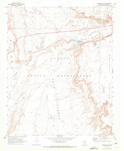 United States Geological Survey Moenave SE, AZ (1969, 24000-Scale) digital map