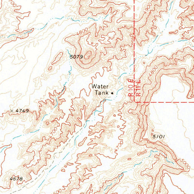 United States Geological Survey Moenave SE, AZ (1969, 24000-Scale) digital map