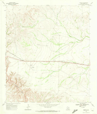 United States Geological Survey Mofeta, TX (1969, 24000-Scale) digital map
