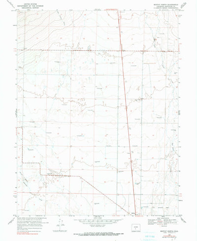 United States Geological Survey Moffat North, CO (1968, 24000-Scale) digital map