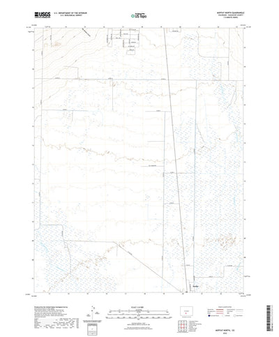 United States Geological Survey Moffat North, CO (2022, 24000-Scale) digital map