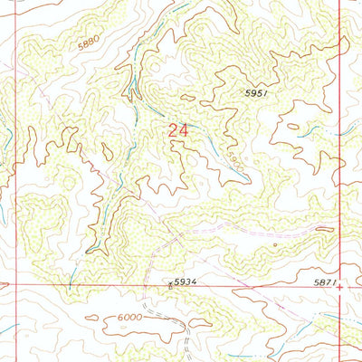 United States Geological Survey Moffett Ranch, WY (1962, 24000-Scale) digital map