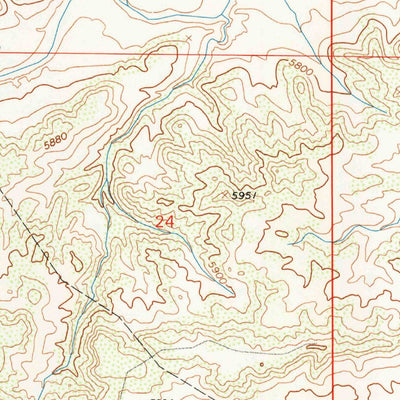 United States Geological Survey Moffett Ranch, WY (1990, 24000-Scale) digital map