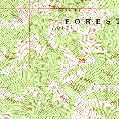 United States Geological Survey Moffett Springs, ID (1987, 24000-Scale) digital map