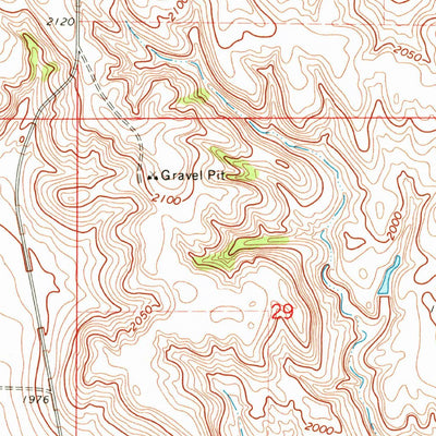 United States Geological Survey Moffit NW, ND (1971, 24000-Scale) digital map